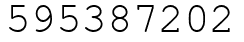 Число 595387202.