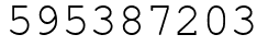 Число 595387203.