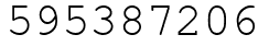 Число 595387206.