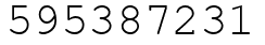 Число 595387231.