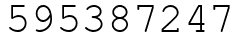 Число 595387247.
