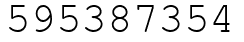 Число 595387354.