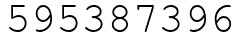 Число 595387396.