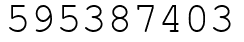 Число 595387403.
