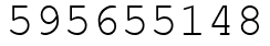 Число 595655148.