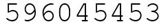 Число 596045453.