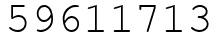 Число 59611713.