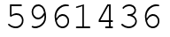 Число 5961436.