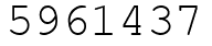 Число 5961437.