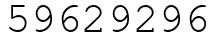 Число 59629296.