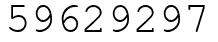 Число 59629297.