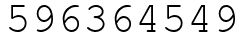 Число 596364549.