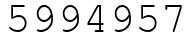 Число 5994957.