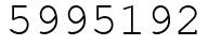 Число 5995192.