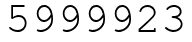 Число 5999923.