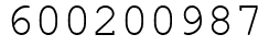 Число 600200987.