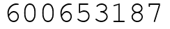 Число 600653187.