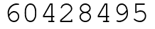 Число 60428495.