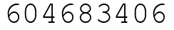Число 604683406.