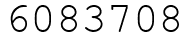 Число 6083708.