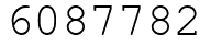 Число 6087782.