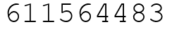 Число 611564483.