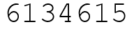 Число 6134615.
