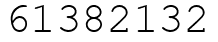Число 61382132.