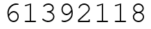 Число 61392118.