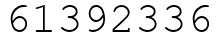 Число 61392336.