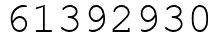 Число 61392930.
