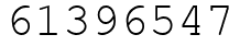 Число 61396547.