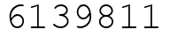 Число 6139811.