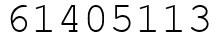 Число 61405113.