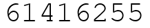 Число 61416255.