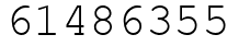 Число 61486355.
