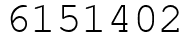 Число 6151402.