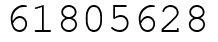 Число 61805628.