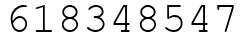 Число 618348547.