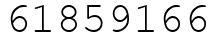 Число 61859166.