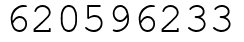 Число 620596233.