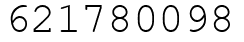 Число 621780098.