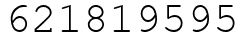 Число 621819595.