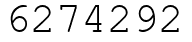 Число 6274292.