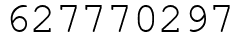 Число 627770297.