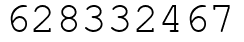 Число 628332467.
