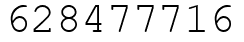 Число 628477716.