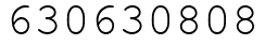 Число 630630808.