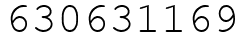 Число 630631169.