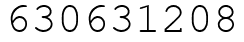 Число 630631208.